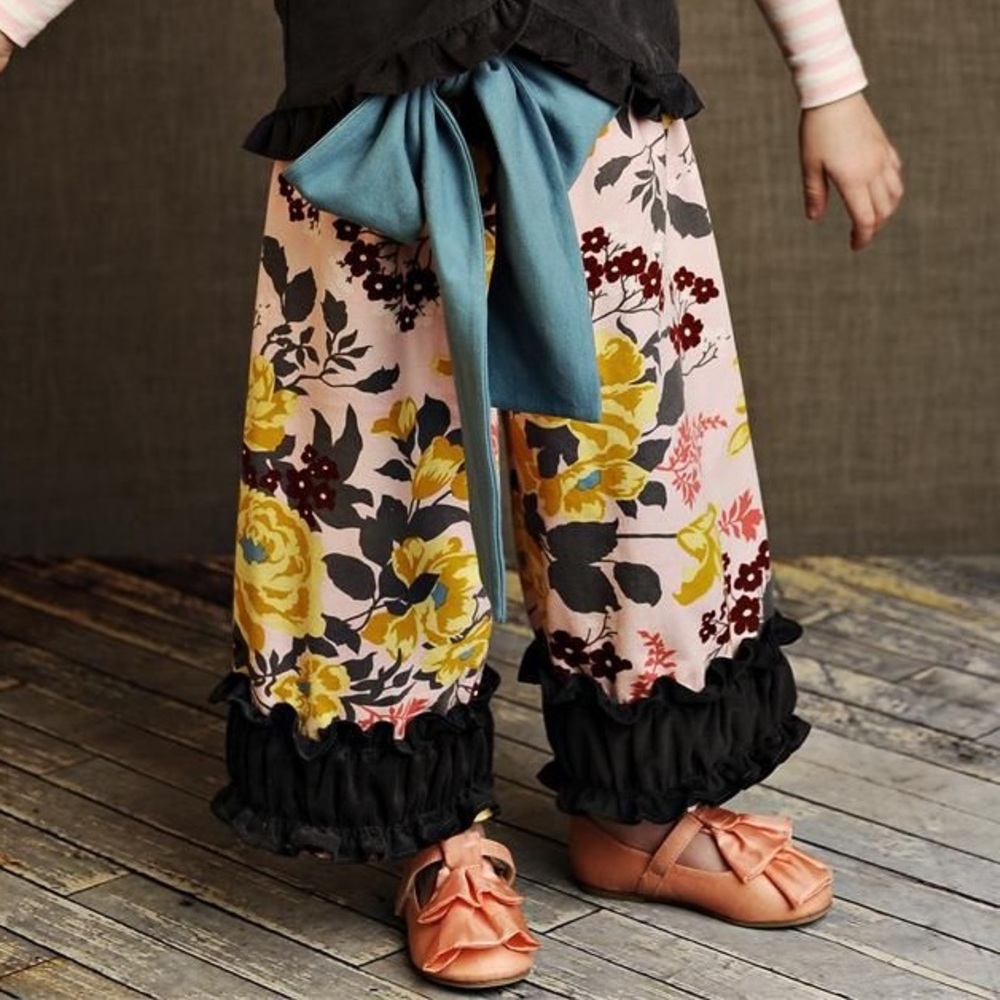 Persnickety Floral Pant with Sash